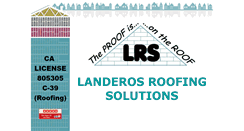 Desktop Screenshot of landeros-roofing.com